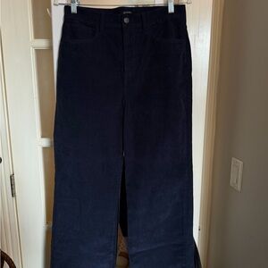 J. Crew Navy Corduroy Trousers